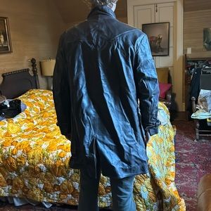 Real leather brand men's leather jacket